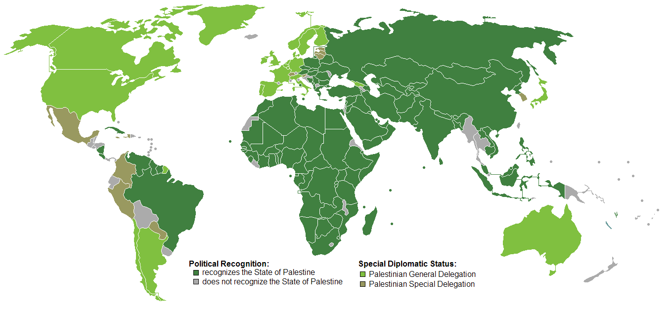 Countries that recognize Palestine in the UN: Look who is missing?